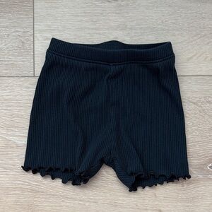 Old Navy Ribbed Stretch Bike Shorts - Black